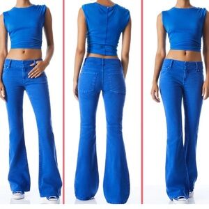 New Alice and Olivia low rise bell bottom jeans